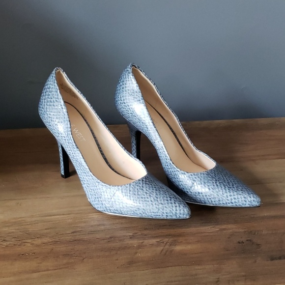 Nine West Shoes - Nine West Snakeskin Print Heels